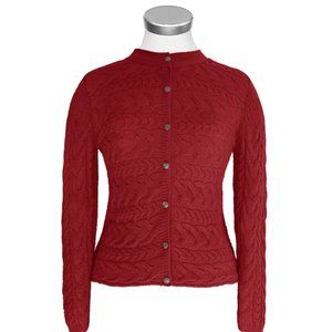 Loose Cable Cardigan. Made in Peru